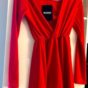 Mini short red dress